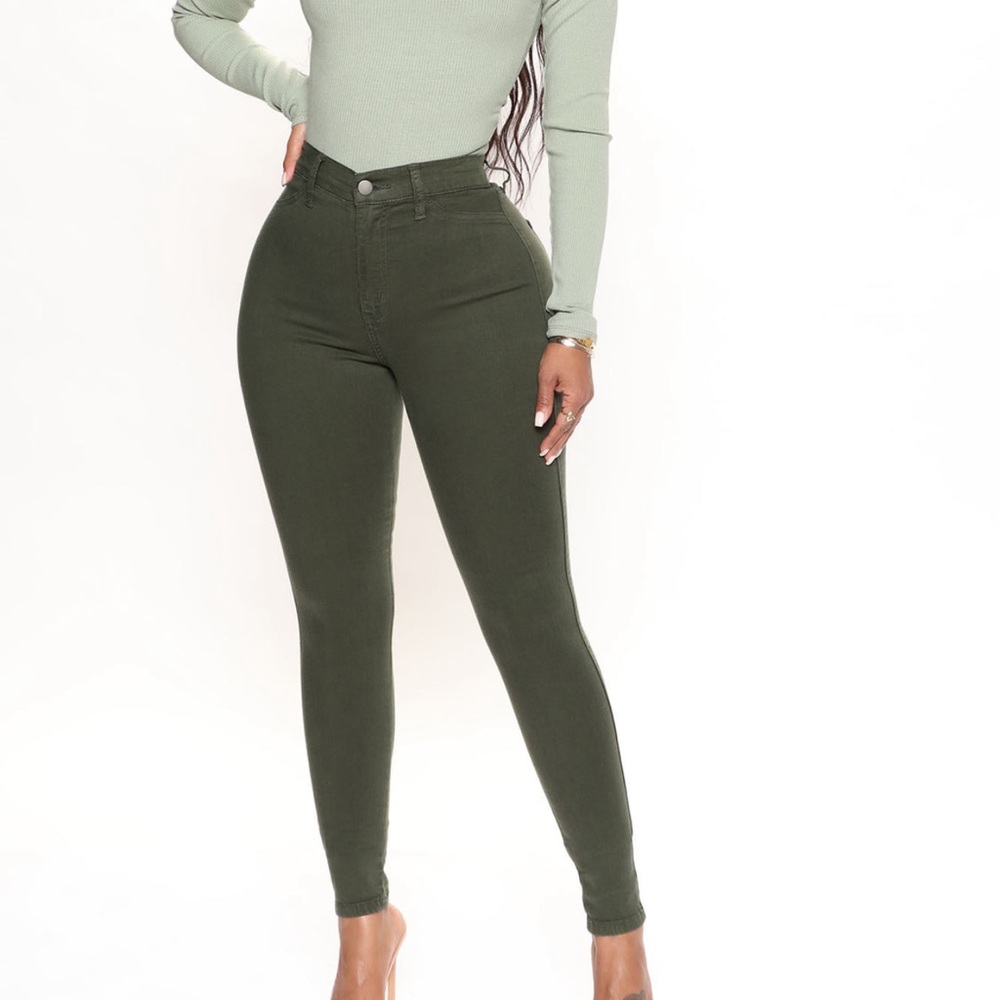 Olive 🫒 Green Perfectly Classic Jeans ✨